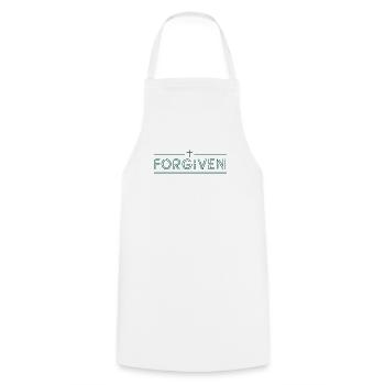 Forgive, Easter, Christian - Cooking Apron - white - Front - AI Model Male 185 dark (185cm)