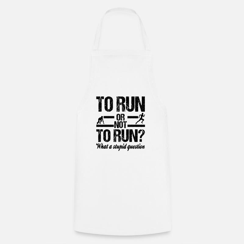Running - Cooking Apron - white