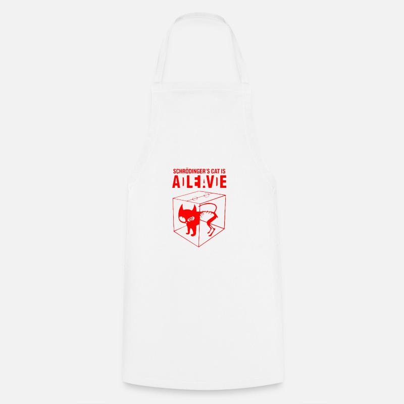 Schrödinger's Cat - Cooking Apron - white