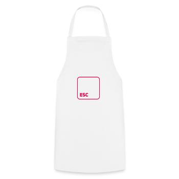 touche esc - Tablier de cuisine - blanc - Devant - AI Model Male 185 dark (185cm)
