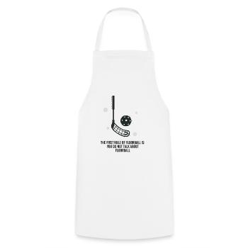 Première règle du floorball de floorball - Tablier de cuisine - blanc - Devant - AI Model Male 185 dark (185cm)