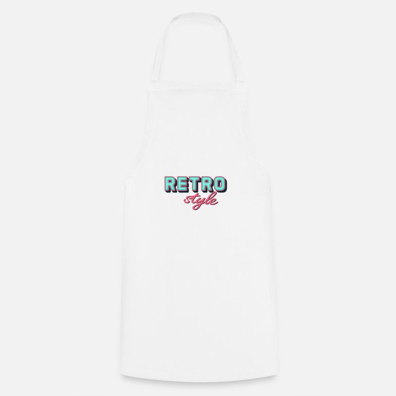 Retro - Cooking Apron - white