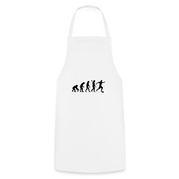 Evolution Football Sport Ball Development Hobby - Cooking Apron - white - Front - AI Model Male 185 dark (185cm)