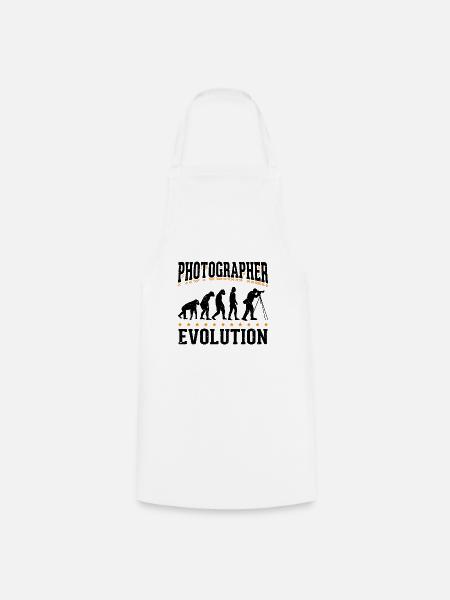 Evolution Photographer Photograph Fotograf - Kochschürze - Weiß