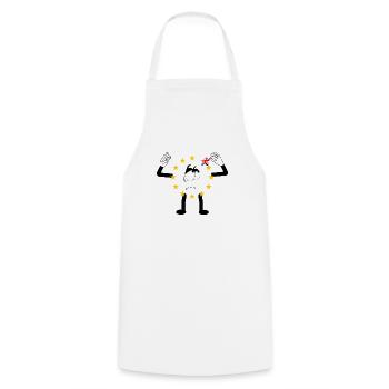 Royaume-Uni et Gibraltar Union européenne référendum d'adhésion - Tablier de cuisine - blanc - Devant - AI Model Male 185 dark (185cm)