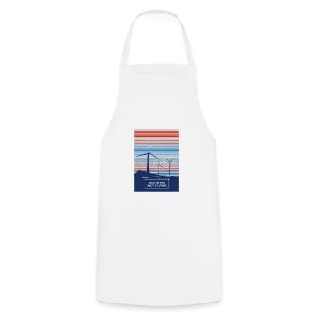 Une solution éolienne pour un avenir meilleur - Tablier de cuisine - blanc - Devant - AI Model Male 185 dark (185cm)