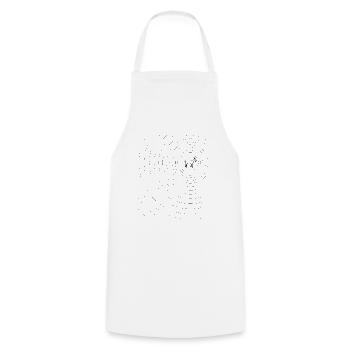 Goat billy goat waves - Cooking Apron - white - Front - AI Model Male 185 dark (185cm)