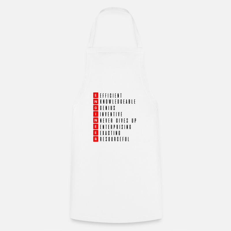Engineer engineer genius wizard warlock - Cooking Apron - white
