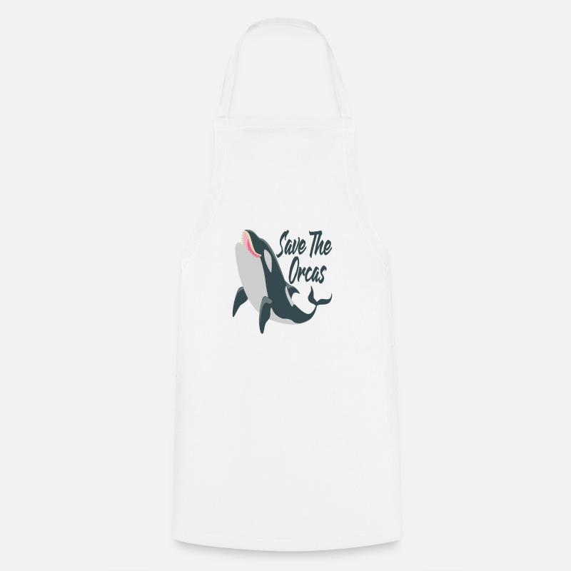 Save The Orcas Killer Whale Killer Whale Gift - Cooking Apron - white