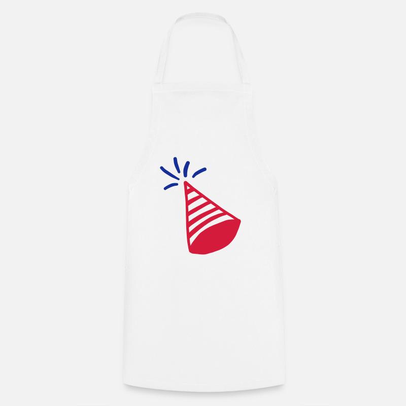 USA party hat - Cooking Apron - white