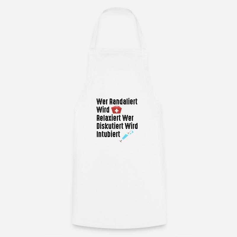 Krankenschwester Geschenk - Kochschürze - Weiß