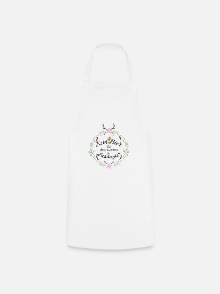 Schwangere Dirndl Ersatz Geschenk - Kochschürze - Weiß