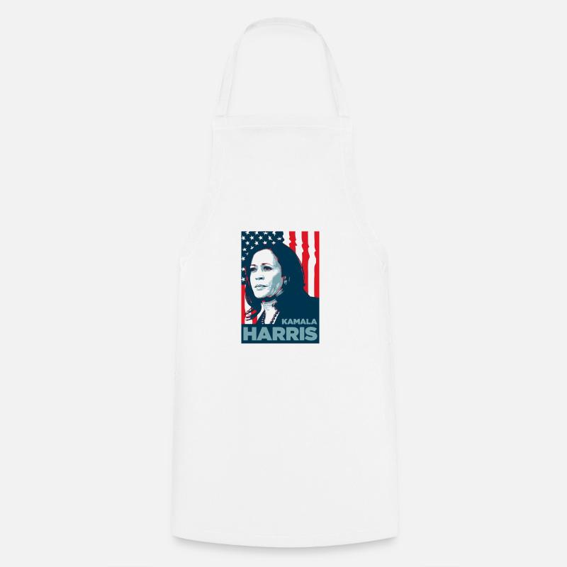 Kamala Harris - Kochschürze - Weiß