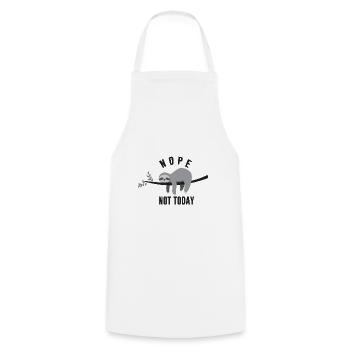 Sloth - Cooking Apron - white - Front - AI Model Male 185 dark (185cm)