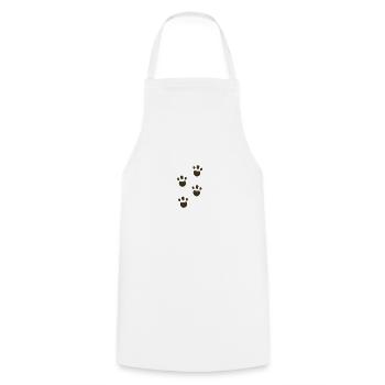 Dog Paws Dog Dog Dog Friend Gift Idea - Cooking Apron - white - Front - AI Model Male 185 dark (185cm)