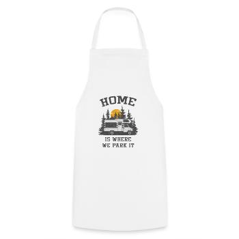 Camping-car Camping Camping-car - Tablier de cuisine - blanc - Devant - AI Model Male 185 dark (185cm)