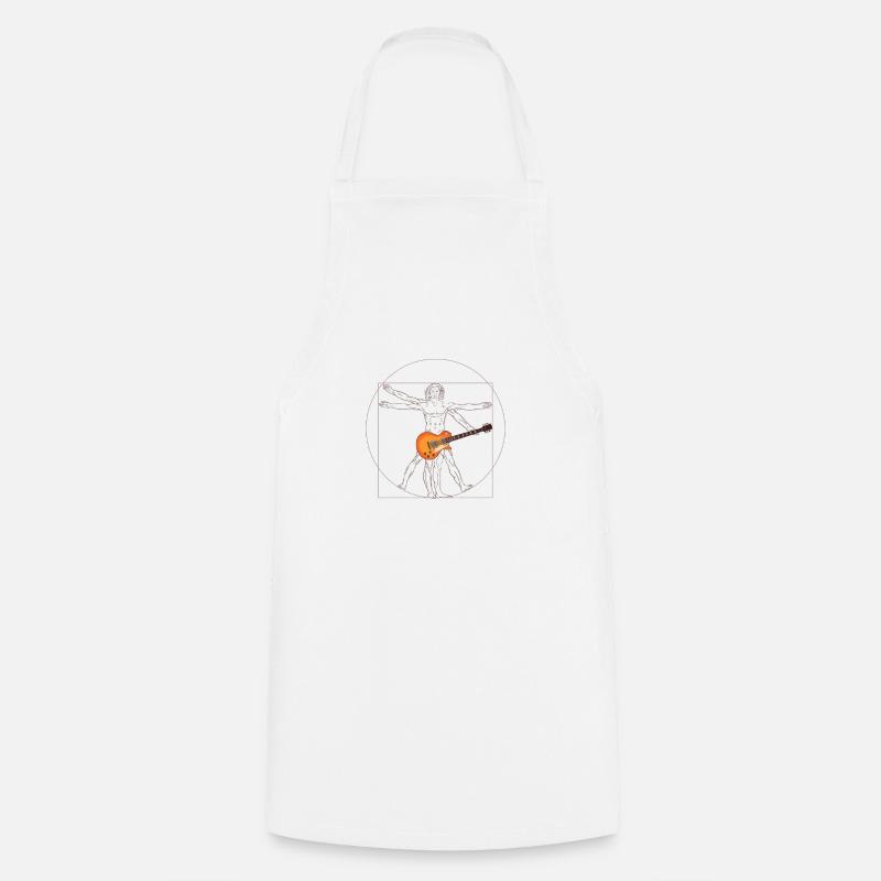 Da Vinci le Guitariste - Tablier de cuisine - blanc