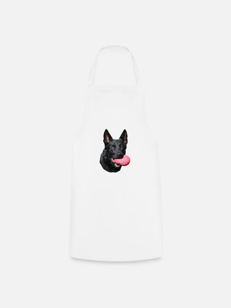 Schäferhund Deutscher Schäferhund schwarzer Hunde - Kochschürze - Weiß