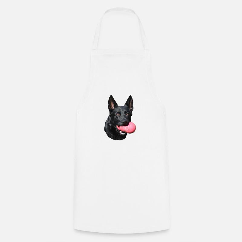 Schäferhund Deutscher Schäferhund schwarzer Hunde - Kochschürze - Weiß