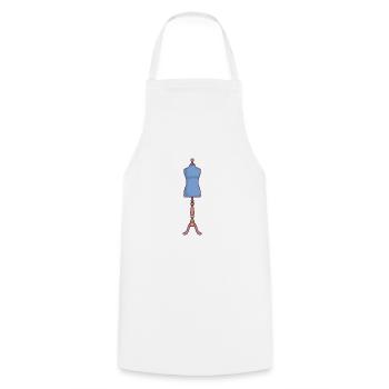 Mannequin de corps féminin pour la couture - Tablier de cuisine - blanc - Devant - AI Model Male 185 dark (185cm)