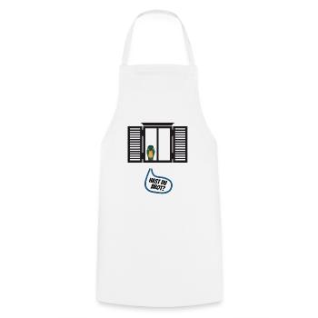 Hast du Brot? - Kochschürze - Weiß - Vorne - AI Model Male 185 dark (185cm)