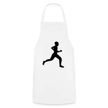 Coureur - Tablier de cuisine - blanc - Devant - AI Model Male 185 dark (185cm)