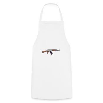 Ensemble d'armes à feu militaire - Tablier de cuisine - blanc - Devant - AI Model Male 185 dark (185cm)