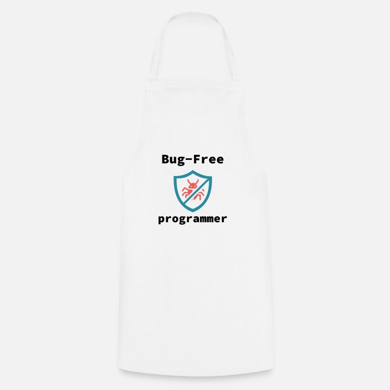 Bug-Free Programmer, Bug-Free Programming - Kochschürze - Weiß