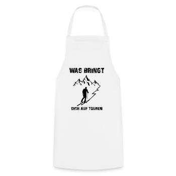 Witziger Skitouren Ski Tour Geschenk lustig Spruch - Kochschürze - Weiß - Vorne - AI Model Male 185 dark (185cm)