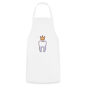 Dent du roi - Tablier de cuisine - blanc - Devant - AI Model Male 185 dark (185cm)