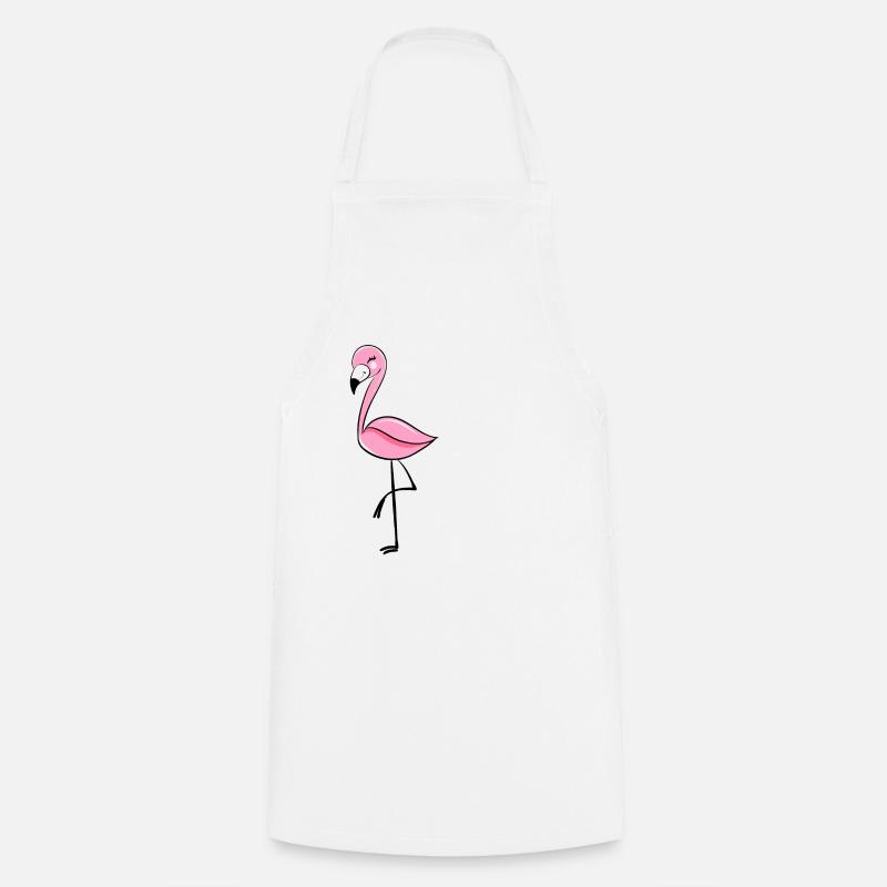 Phoenicopterus PartnerLook Gift Valentine's Day - Cooking Apron - white