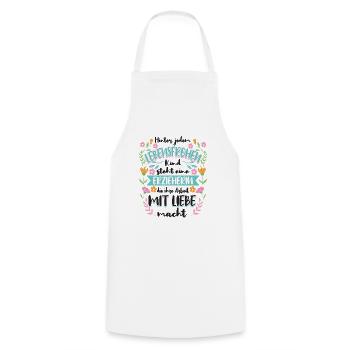 Éducatrices d’éducatrices - Tablier de cuisine - blanc - Devant - AI Model Male 185 dark (185cm)