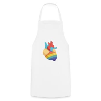 LGBT Love Wins - Cooking Apron - white - Front - AI Model Male 185 dark (185cm)