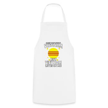 Vietnam Flag Love Home Heart Flag I Gift - Cooking Apron - white - Front - AI Model Male 185 dark (185cm)