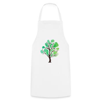 Baum Bäume Umweltschutz Naturschutz CO2 Sauerstoff - Kochschürze - Weiß - Vorne - AI Model Male 185 dark (185cm)