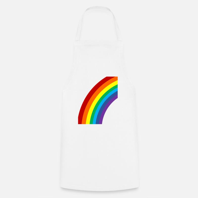 arc-en-ciel Lgbt - Tablier de cuisine - blanc