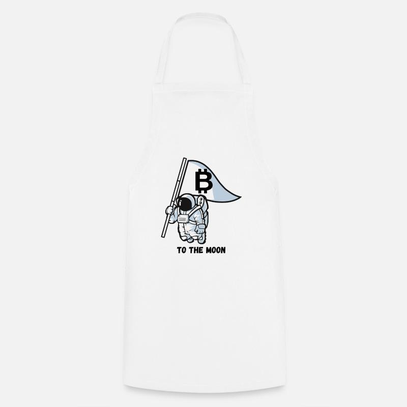 Bitcoin - Tablier de cuisine - blanc
