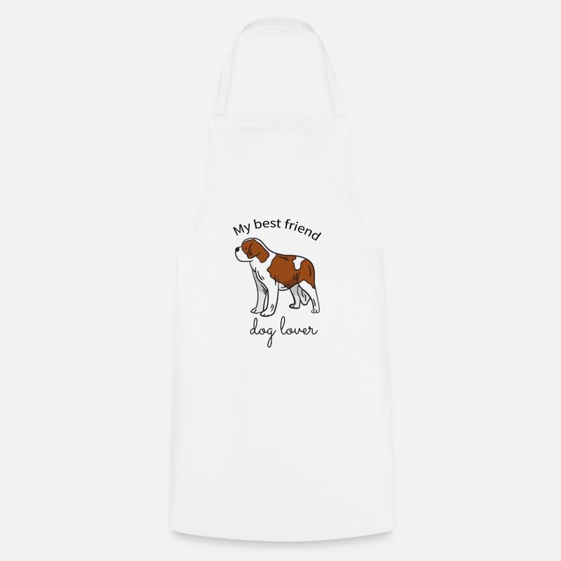 Saint Bernard - Cooking Apron - white