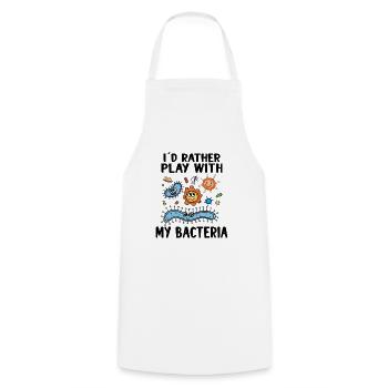 Microbiologiste Microbiology Lab Staph Gift Idea - Tablier de cuisine - blanc - Devant - AI Model Male 185 dark (185cm)