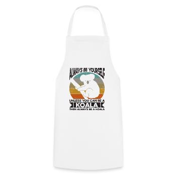 Koala Koalabär Koalas - Tablier de cuisine - blanc - Devant - AI Model Male 185 dark (185cm)