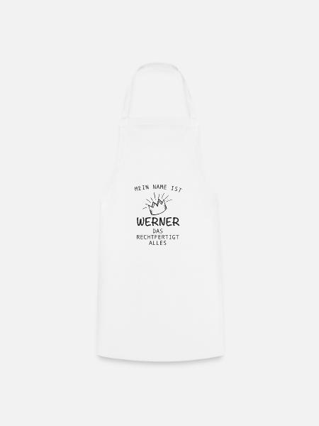 Werner Name Vorname Geschenk - Kochschürze - Weiß