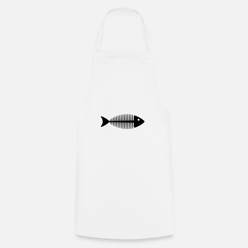 Fisch - Kochschürze - Weiß