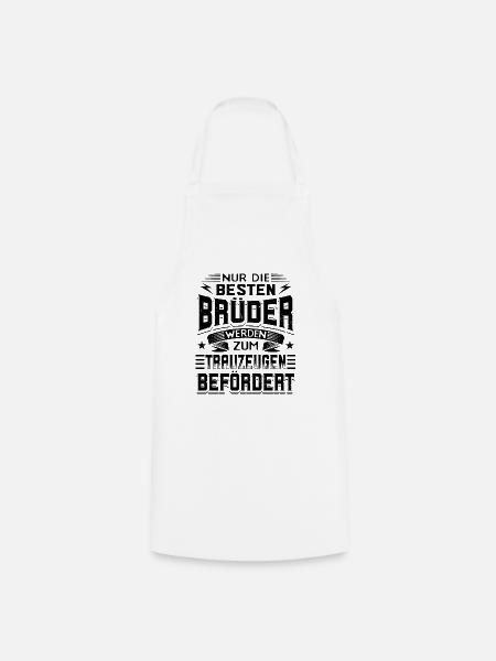 Trauzeuge Hochzeit - Kochschürze - Weiß