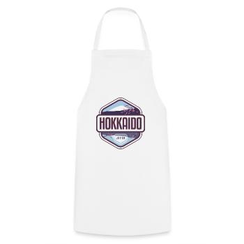 Hokkaido - Japan - Cooking Apron - white - Front - AI Model Male 185 dark (185cm)