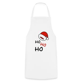ho ho ho Christmas Hat Christmas Gifts - Cooking Apron - white - Front - AI Model Male 185 dark (185cm)