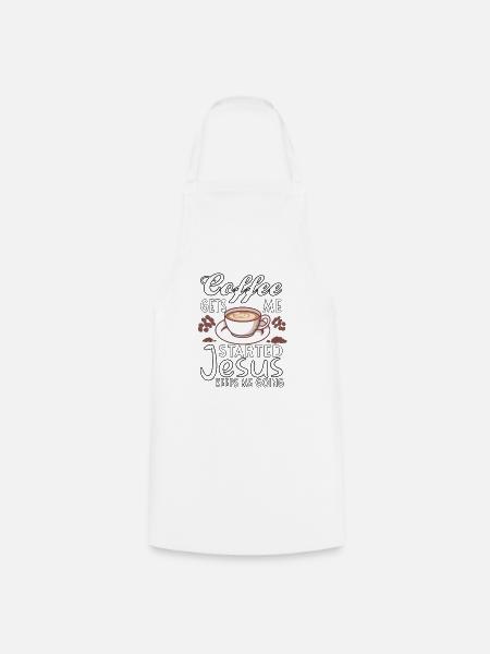 Kaffee Christentum Jesus Gott Christliches - Kochschürze - Weiß