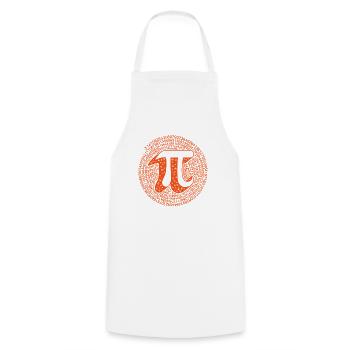 Pi 3.1415926535897 Chemise, Numéro de spirale Pi drôle - Tablier de cuisine - blanc - Devant - AI Model Male 185 dark (185cm)
