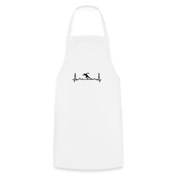 Athlétisme Athlétisme Runner Run Cadeau - Tablier de cuisine - blanc - Devant - AI Model Male 185 dark (185cm)