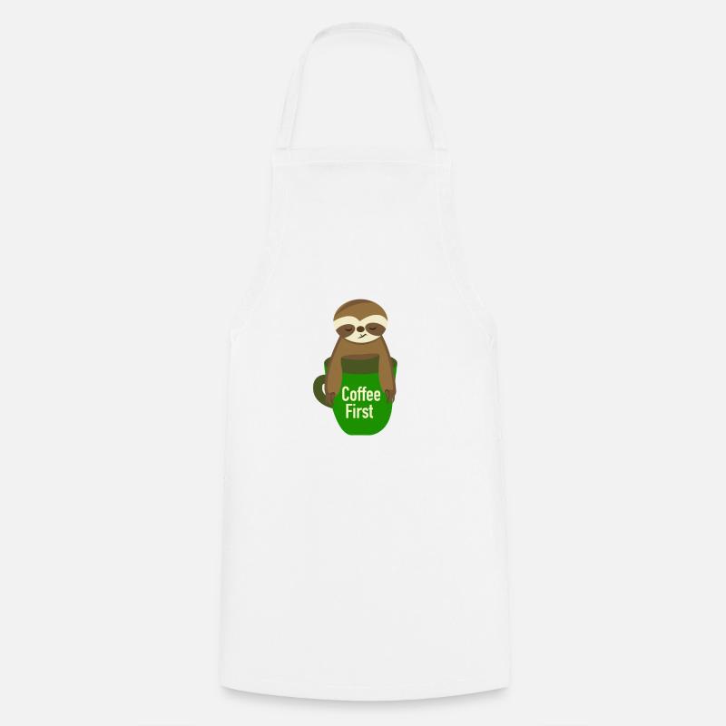 Sloth - Kochschürze - Weiß