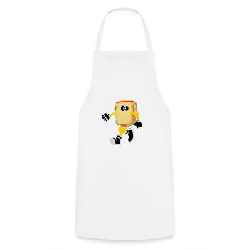 Fun Bread Sandwich Cardio Running Runners - Cooking Apron - white - Front - AI Model Male 185 dark (185cm)